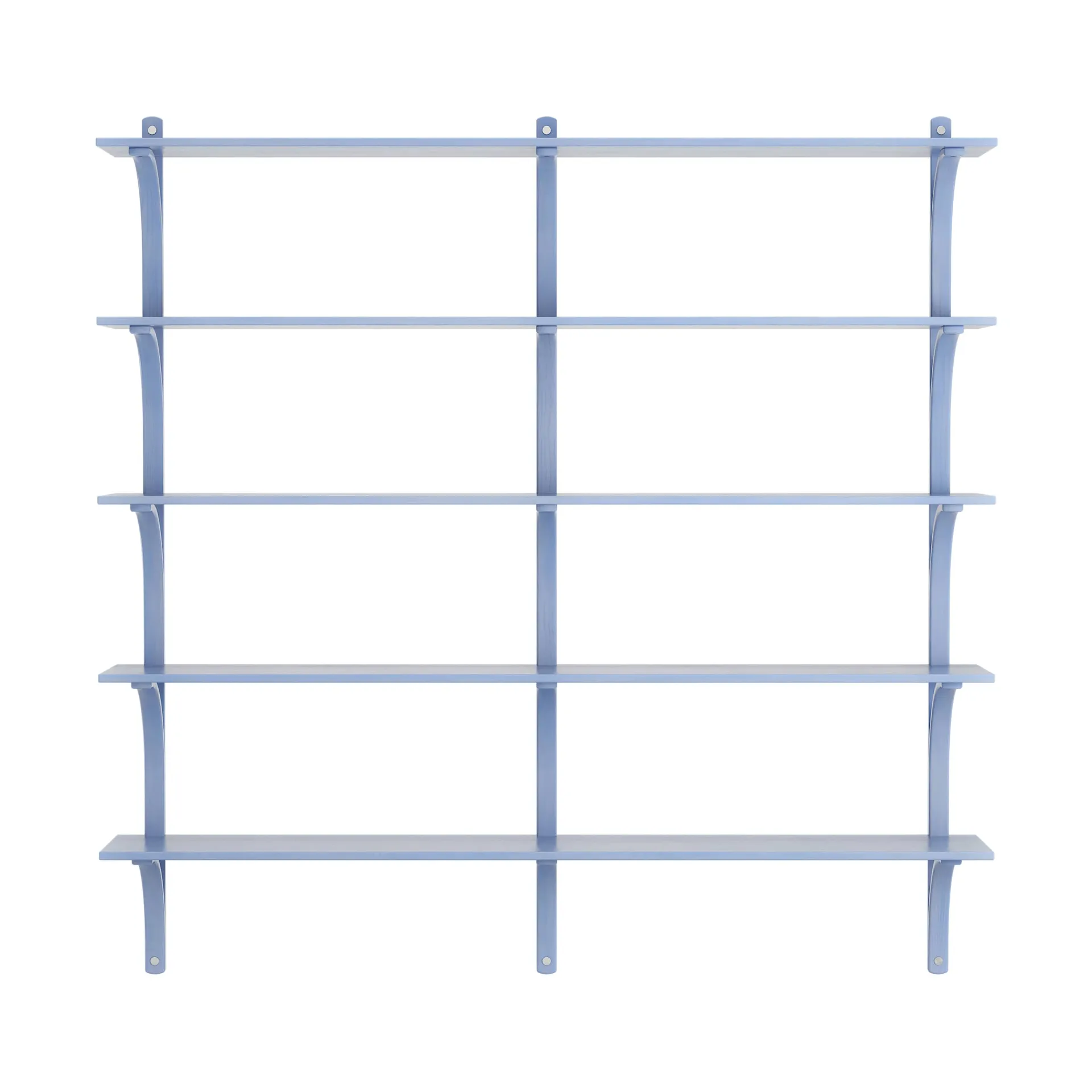 Levi hylla 5 hyllplan, ILKE Blue-aluminium, 180 cm Swedese