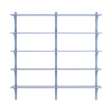 Levi hylla 5 hyllplan - ILKE Blue-aluminium, 180 cm - Swedese
