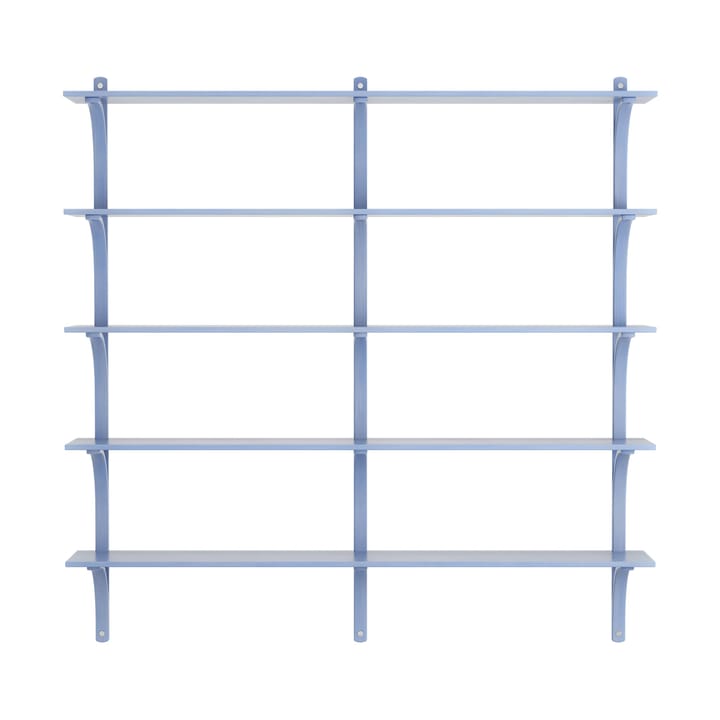 Levi hylla 5 hyllplan, ILKE Blue-aluminium, 180 cm Swedese