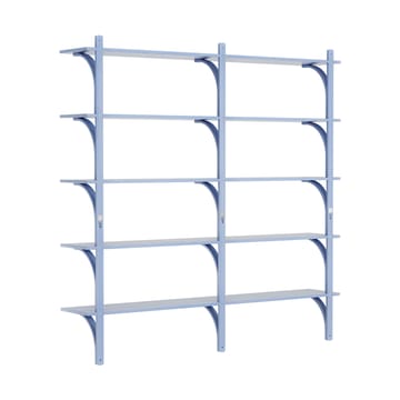 Levi hylla 5 hyllplan - ILKE Blue-aluminium, 180 cm - Swedese