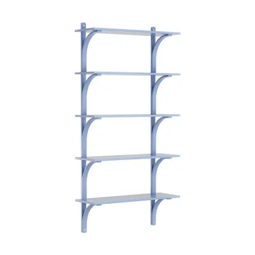 Levi hylla 5 hyllplan - ILKE Blue-aluminium, 90 cm - Swedese