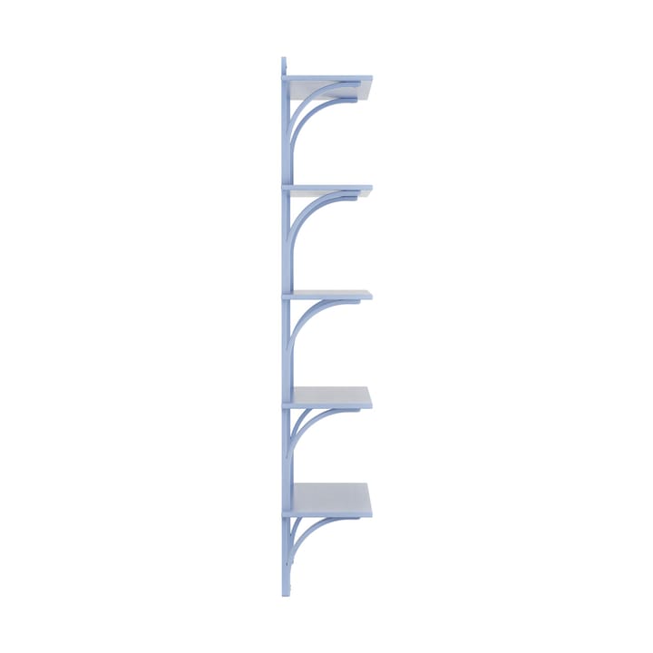 Levi hylla 5 hyllplan, ILKE Blue-aluminium, 90 cm Swedese