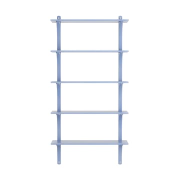 Levi hylla 5 hyllplan - ILKE Blue-aluminium, 90 cm - Swedese