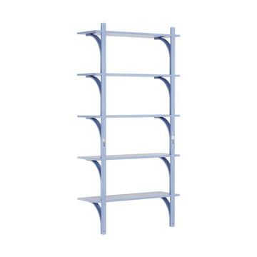 Levi hylla 5 hyllplan - ILKE Blue-aluminium, 90 cm - Swedese