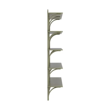 Levi hylla 5 hyllplan - Moss green-aluminium, 180 cm - Swedese