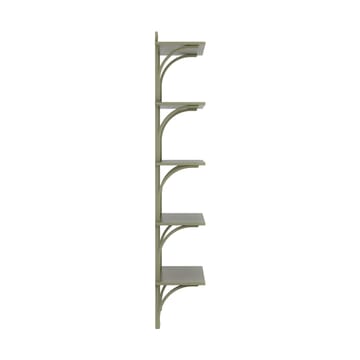 Levi hylla 5 hyllplan - Moss green-mässing, 90 cm - Swedese