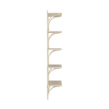 Levi hylla 5 hyllplan - Naturlackerad ask-aluminium, 90 cm - Swedese