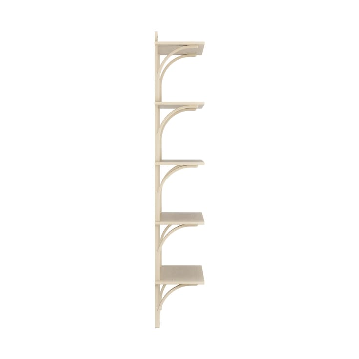 Levi hylla 5 hyllplan, Naturlackerad ask-aluminium, 90 cm Swedese
