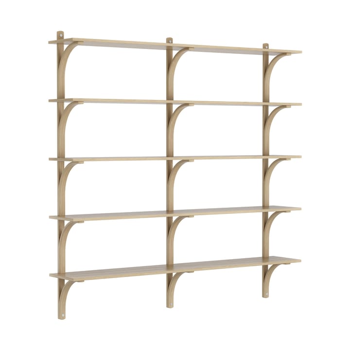 Levi hylla 5 hyllplan - Naturlackerad ek-aluminium, 180 cm - Swedese