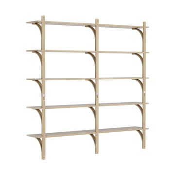 Levi hylla 5 hyllplan - Naturlackerad ek-aluminium, 180 cm - Swedese