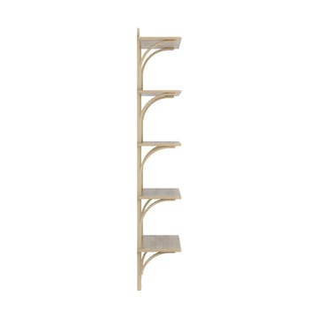 Levi hylla 5 hyllplan - Naturlackerad ek-aluminium, 90 cm - Swedese