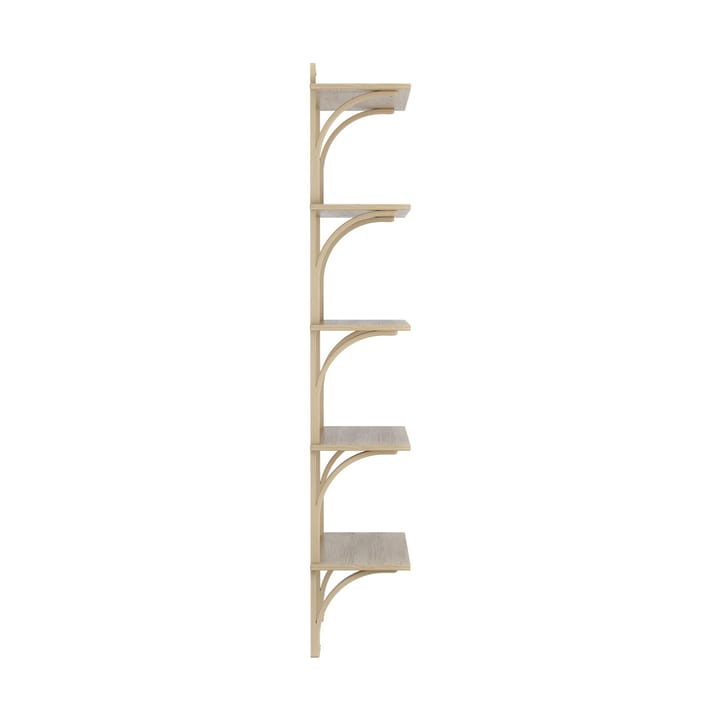 Levi hylla 5 hyllplan, Naturlackerad ek-aluminium, 90 cm Swedese