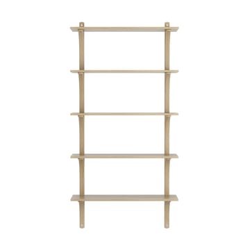 Levi hylla 5 hyllplan - Naturlackerad ek-aluminium, 90 cm - Swedese