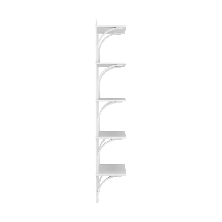 Levi hylla 5 hyllplan, Vitlaserad ask-aluminium, 90 cm Swedese