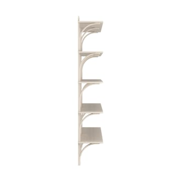 Levi hylla 5 hyllplan - Vitpigmenterad ask-aluminium, 180 cm - Swedese
