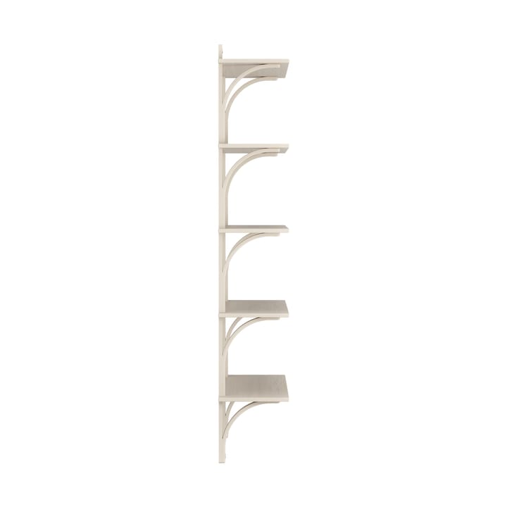 Levi hylla 5 hyllplan, Vitpigmenterad ask-aluminium, 90 cm Swedese