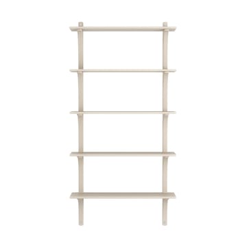 Levi hylla 5 hyllplan - Vitpigmenterad ask-aluminium, 90 cm - Swedese