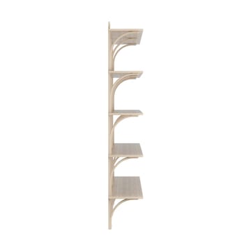 Levi hylla 5 hyllplan - Vitpigmenterad ek-aluminium, 180 cm - Swedese