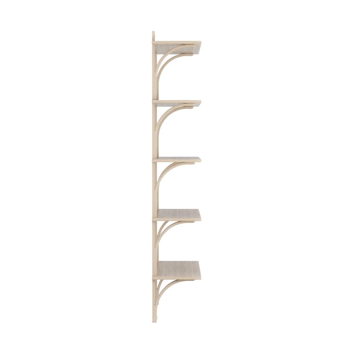 Levi hylla 5 hyllplan, Vitpigmenterad ek-aluminium, 90 cm Swedese