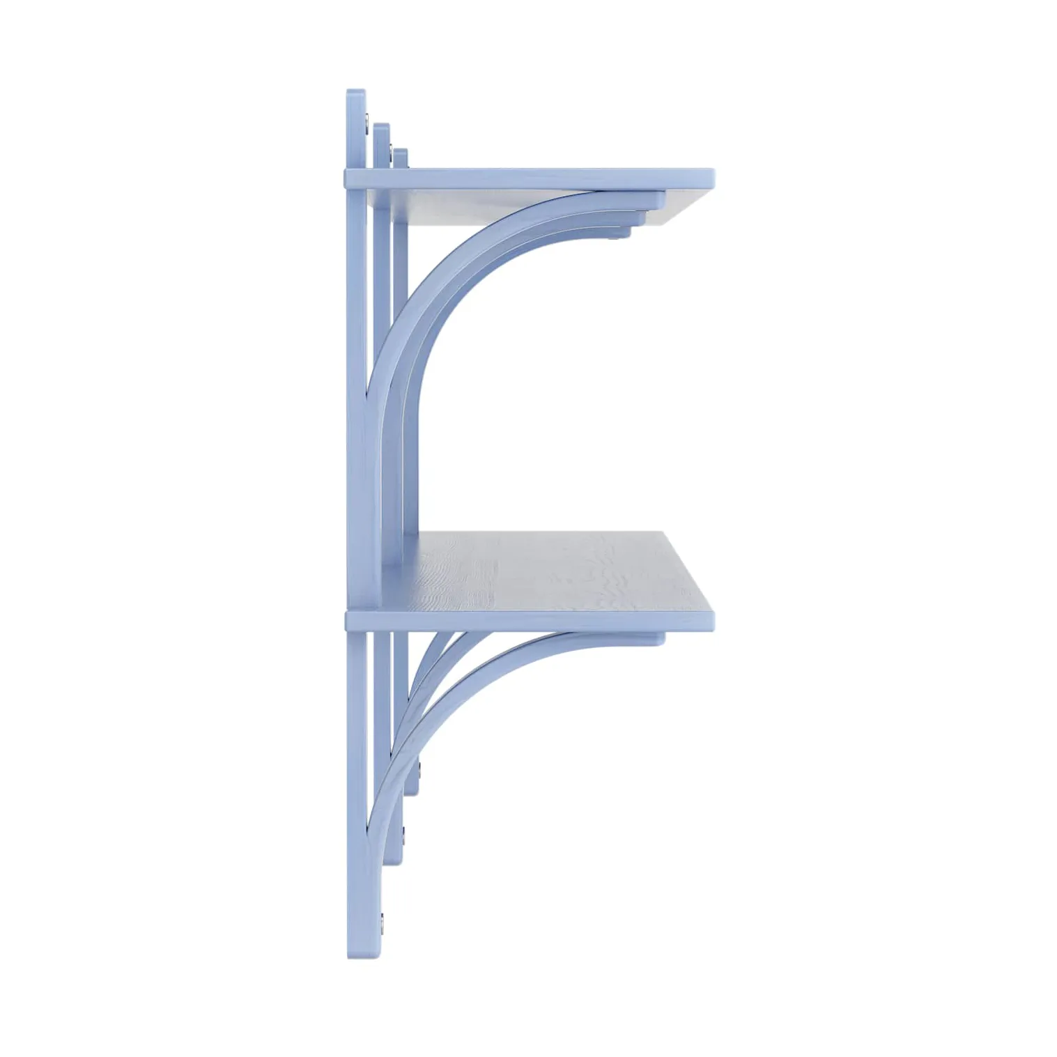 Levi hylla, Ilke blå-rostfritt stål, 2 hyllplan, 180 cm Swedese