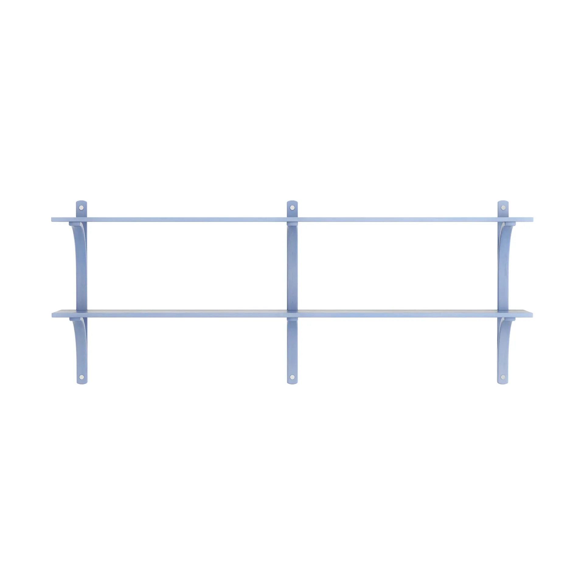 Levi hylla, Ilke blå-rostfritt stål, 2 hyllplan, 180 cm Swedese