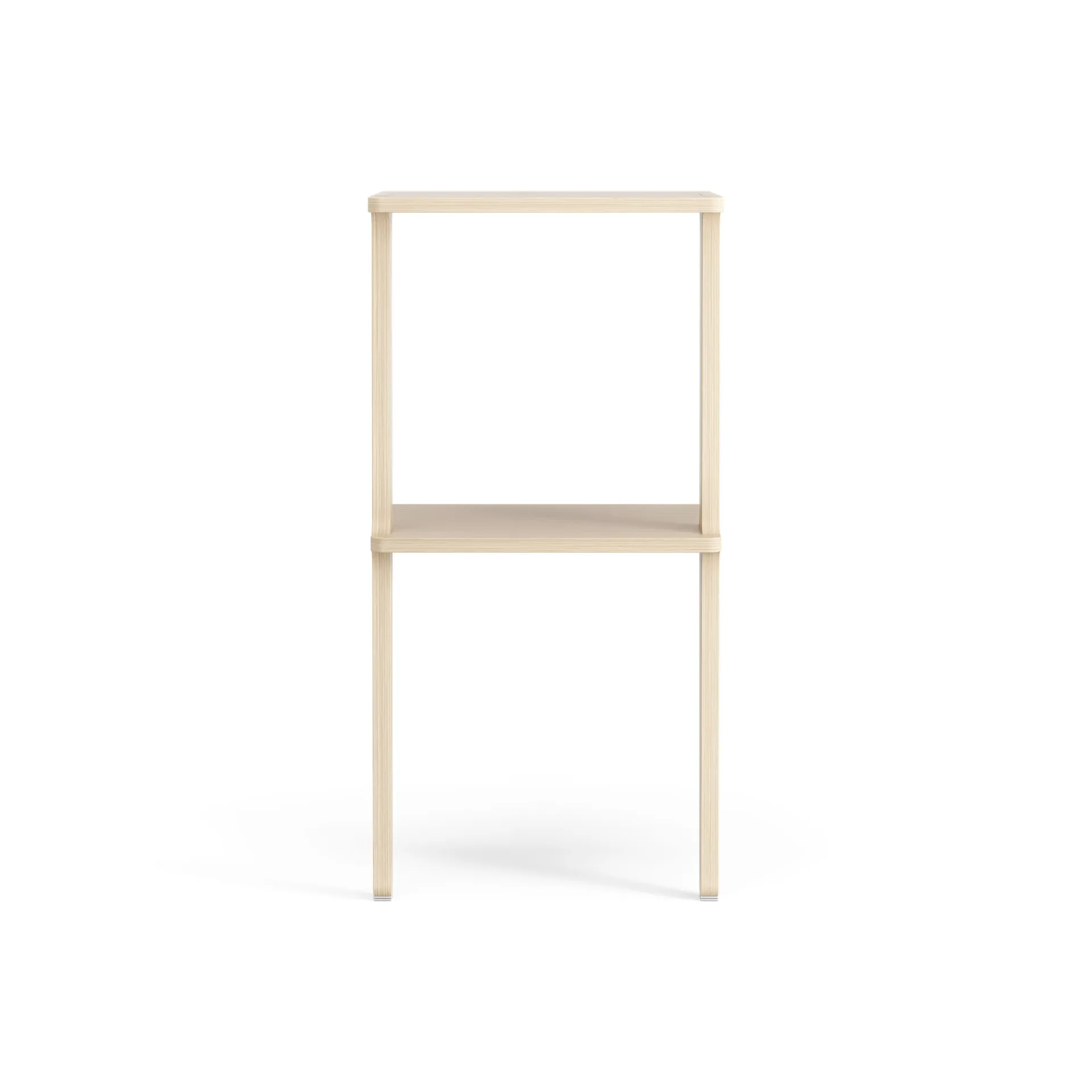 Libri hylla 2 hyllplan, Ask lackad Swedese