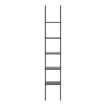 Libri hylla 5 hyllplan - Ask svartlaserad - Swedese