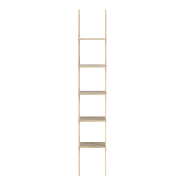 Libri hylla 5 hyllplan, Ek lackad Swedese
