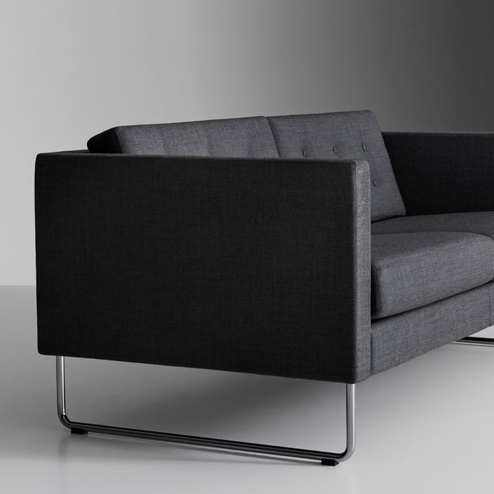 Madison soffa 3-sits - Elmosoft 02020 ljusbrun-krom - Swedese