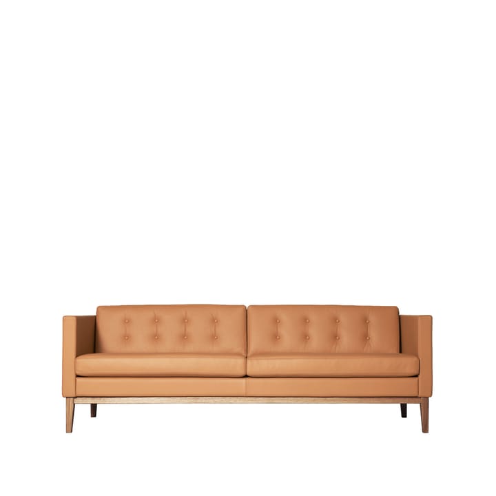 Madison soffa 3-sits - läder baltique 43003 cognac, ekben natur - Swedese