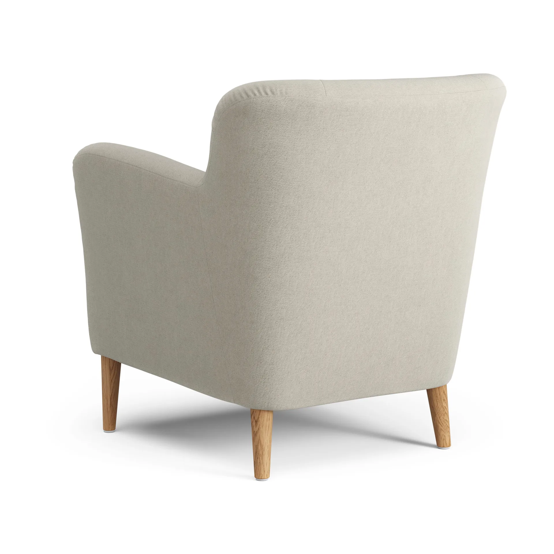 Nova fåtölj med knappar, Linara 05 Porridge-ek oljad Swedese