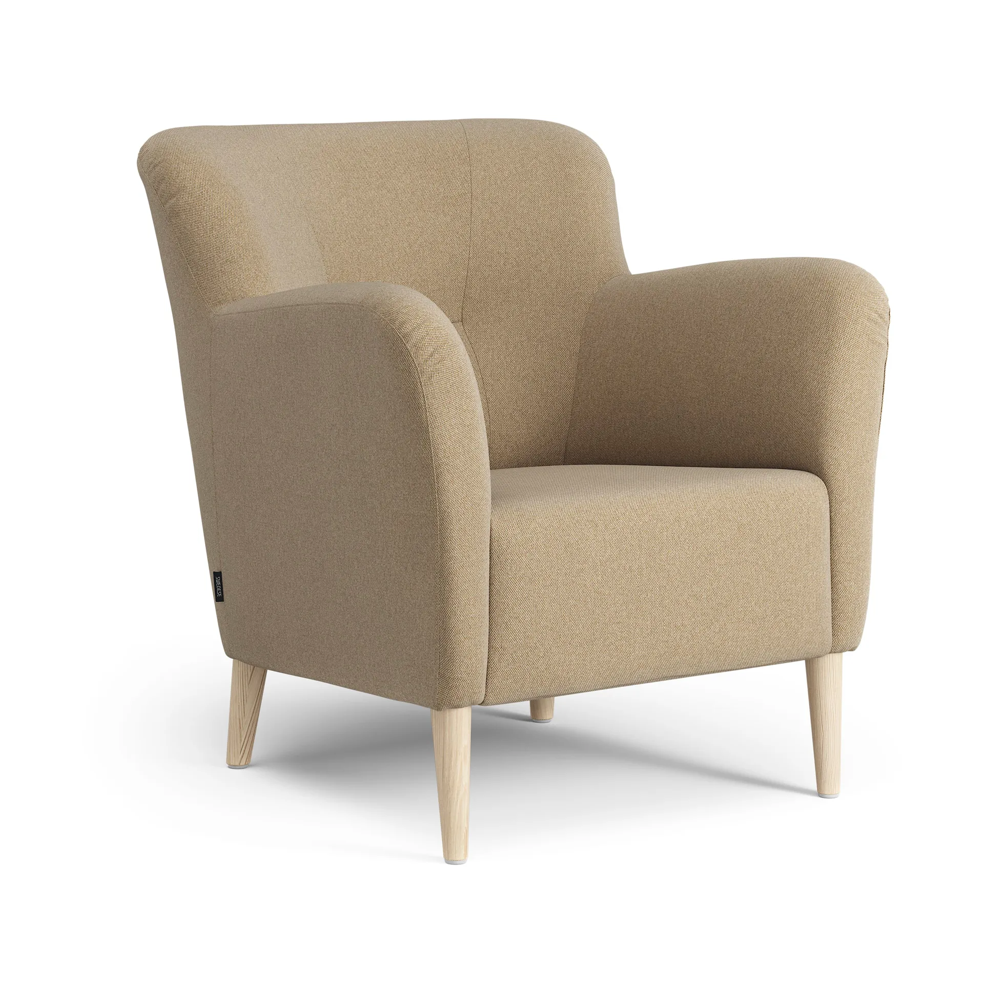 Nova fåtölj, MLF 12 Mordon-ask naturlack Swedese