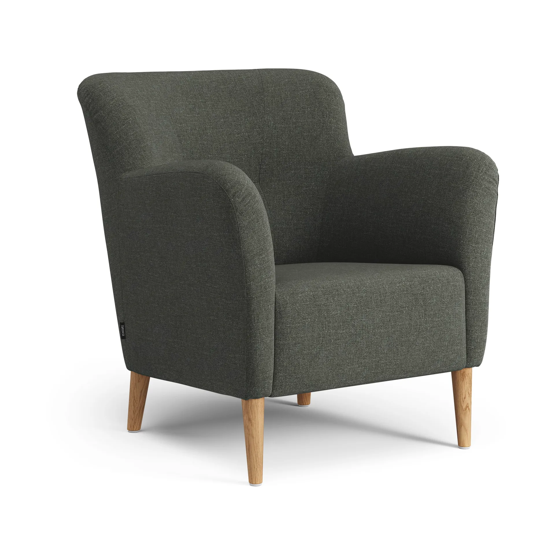 Nova fåtölj, Rami 6370 Grön-ek oljad Swedese