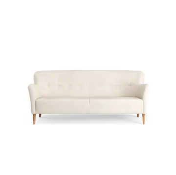 Nova soffa 3-sits 200 cm - Barnum 01 Off white-ek oljad - Swedese