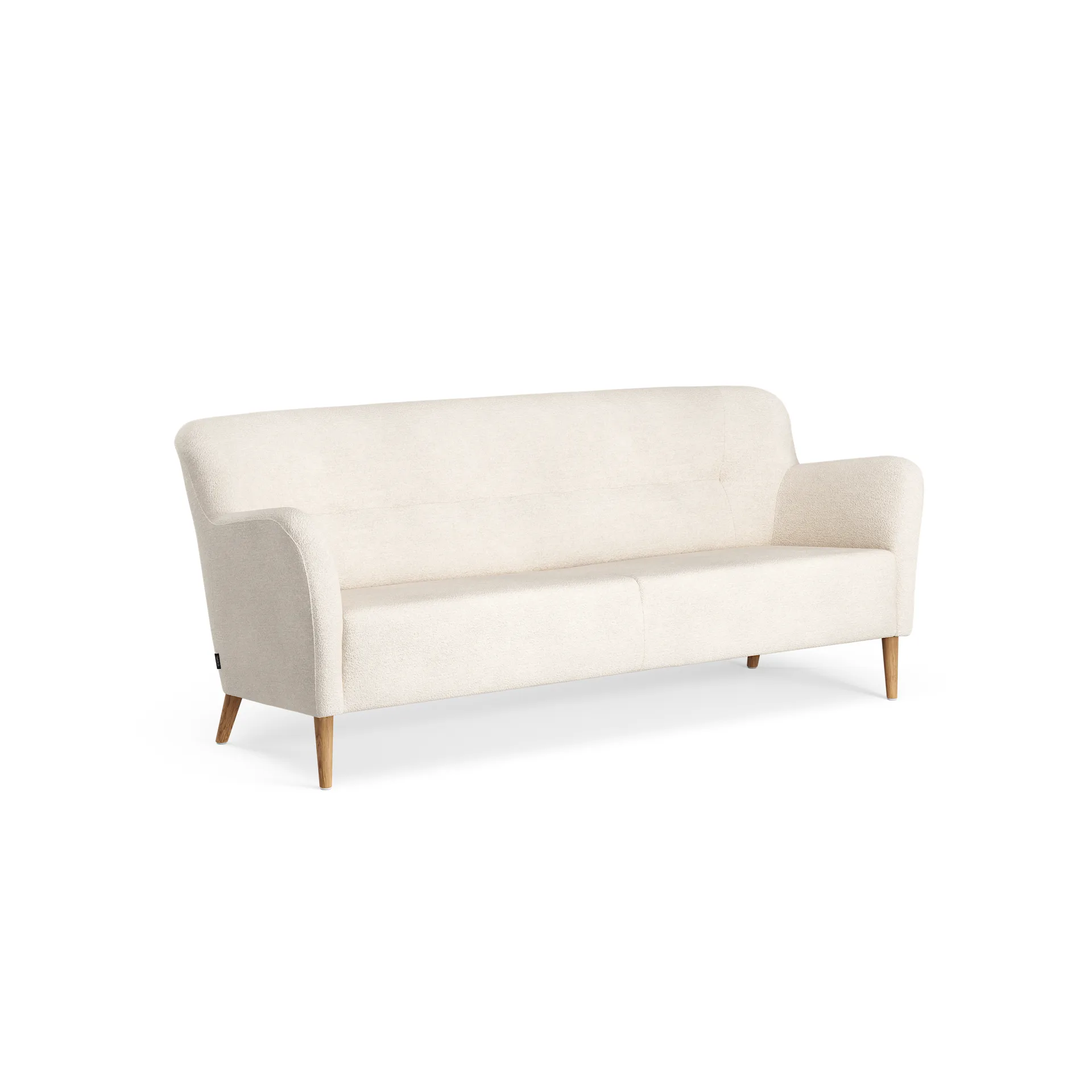 Nova soffa 3-sits 200 cm, Barnum 01 Off white-ek oljad Swedese
