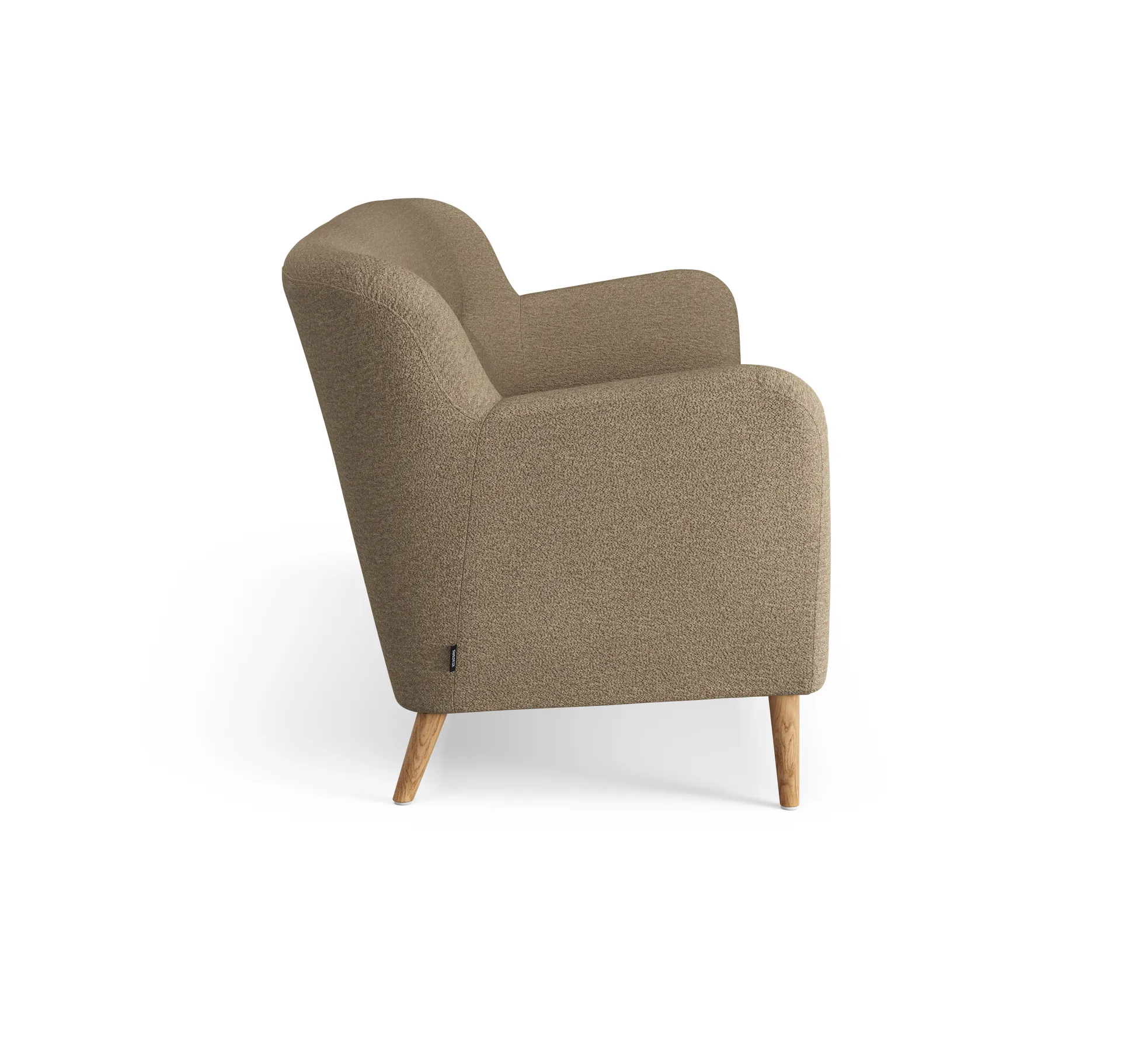 Nova soffa 3-sits 200 cm, Barnum 04 Juta-ek oljad Swedese