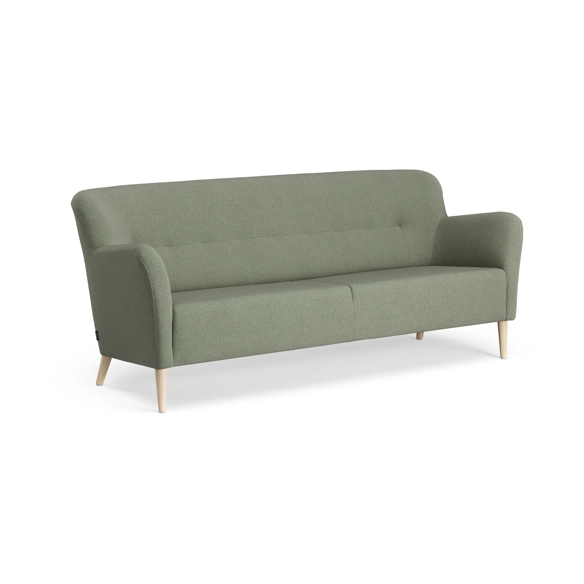 Nova soffa 3-sits 200 cm, MLF 09 Monument-ask naturlack Swedese