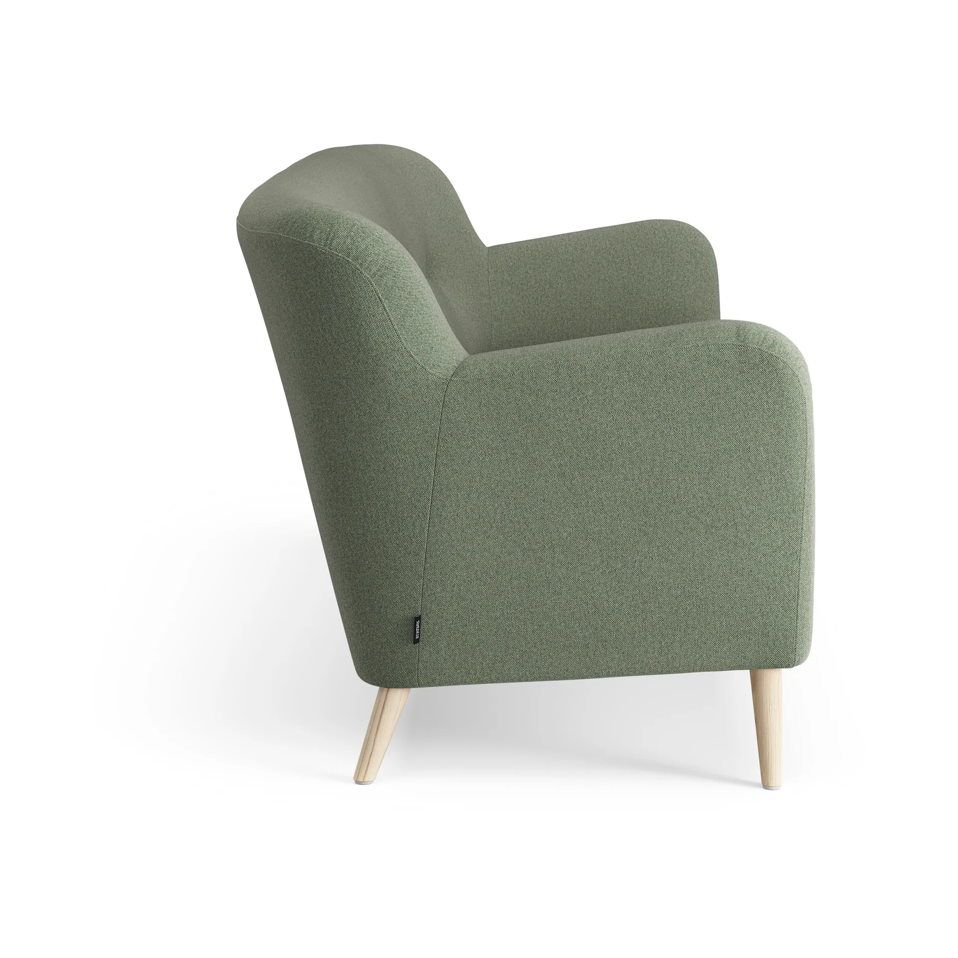 Nova soffa 3-sits 200 cm, MLF 09 Monument-ask naturlack Swedese