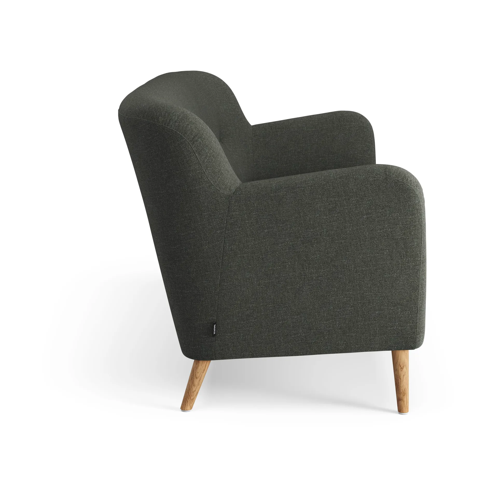 Nova soffa 3-sits 200 cm, Rami 6370 Grön-ek oljad Swedese