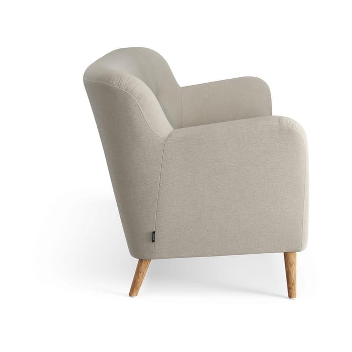 Nova soffa 3-sits med knappar 200 cm - Linara 05 Porridge-ek oljad - Swedese