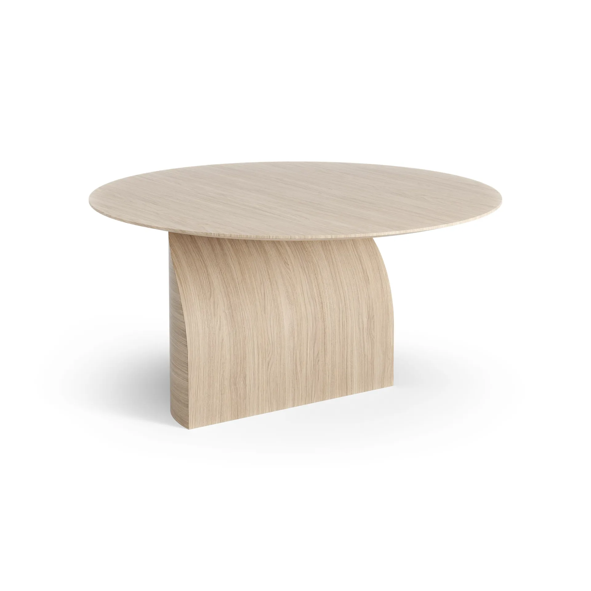 Savoa soffbord H45 cm, Ek vitpigmenterad Swedese