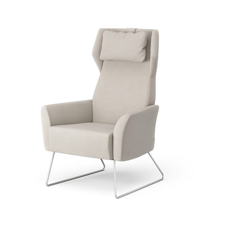 Select fåtölj - tyg steelcut trio 3 205 beige, krommedar - Swedese