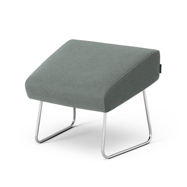 Select fotpall - tyg steelcut trio 3 0916 grön, kromat medstativ - Swedese