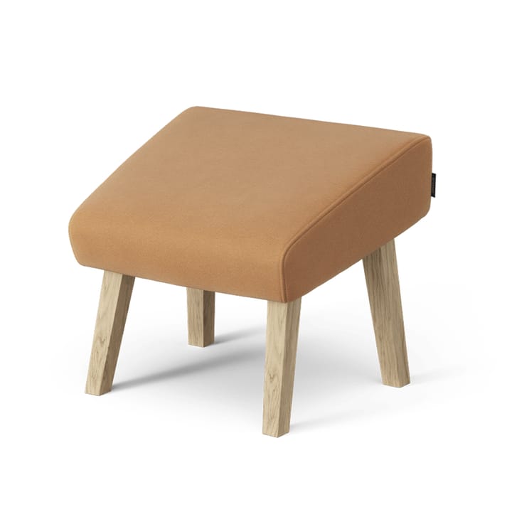 Select fotpall - tyg steelcut trio 436 orange, naturlackat ekstativ - Swedese
