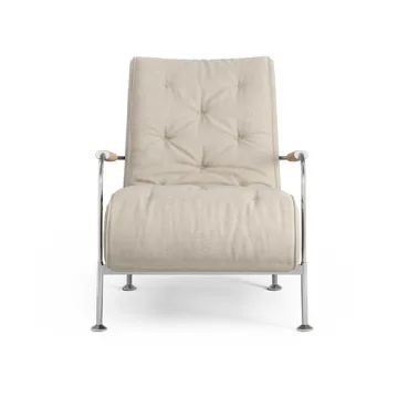 Serpentine fåtölj - Tyg Romo Linara Rye-krom-tärnsjö Nature - Swedese