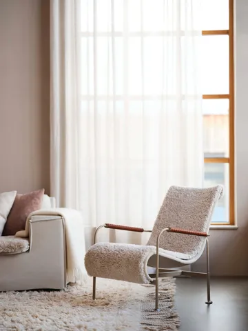 Serpentine fåtölj - Tyg Romo Linara Rye-krom - Swedese