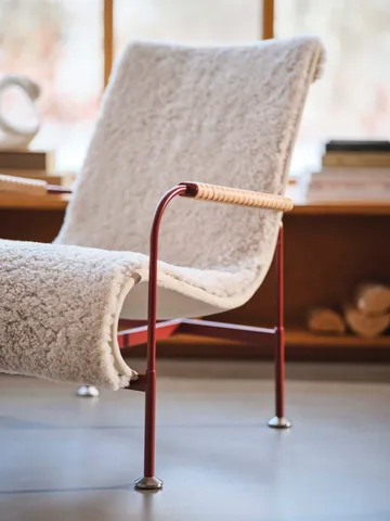 Serpentine fåtölj - Tyg Romo Linara Rye-nutmeg-Tärnsjö Nature - Swedese