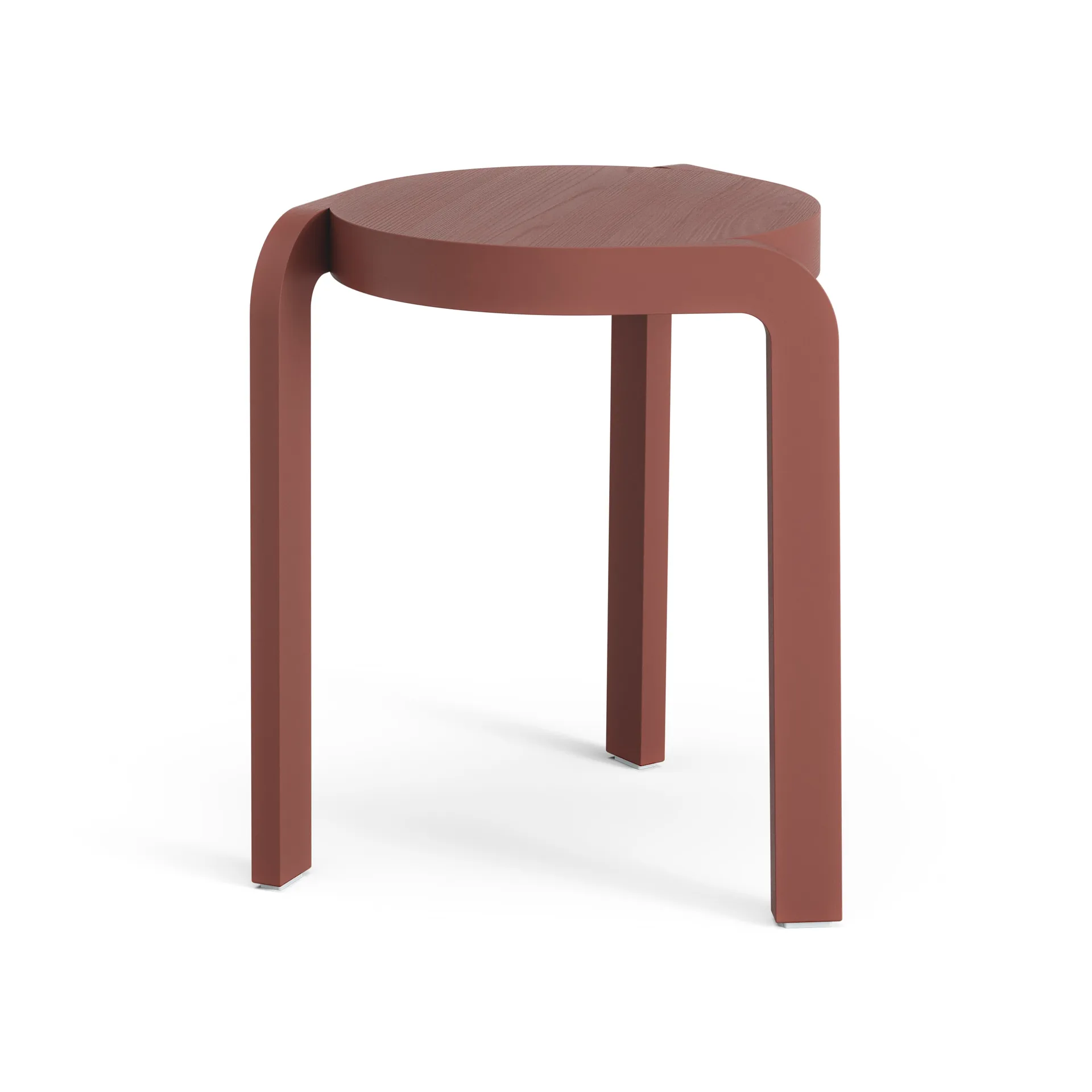 Spin rund pall H44 cm, Ask-english red, Ø32x44 cm Swedese