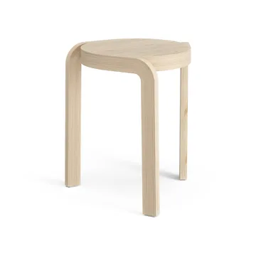 Spin rund pall H44 cm - Ask lackad, Ø32x44 cm - Swedese