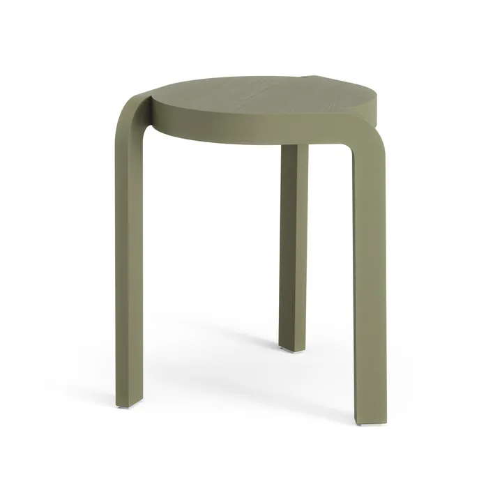 Spin rund pall H44 cm - Ask-moss green, Ø32x44 cm - Swedese
